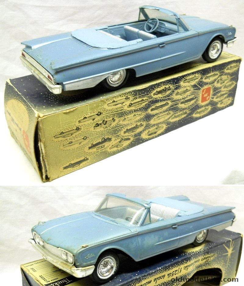 AMT 1/25 1960 Ford Galaxie Starliner Convertible Promo With Original Box plastic model kit